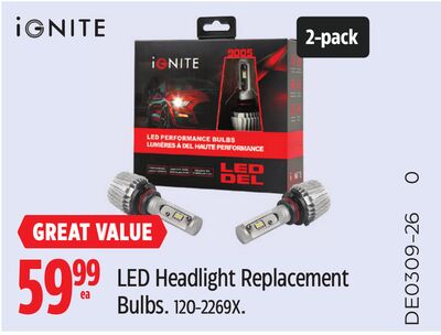 Ignite LED Headlight Replacement Bulbs