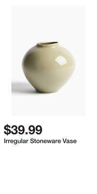 Irregular Stoneware Vase
