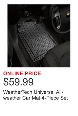 WeatherTech Universal All-weather Car Mat 4-Piece Set