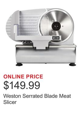 Weston Serrated Blade Meat Slicer
