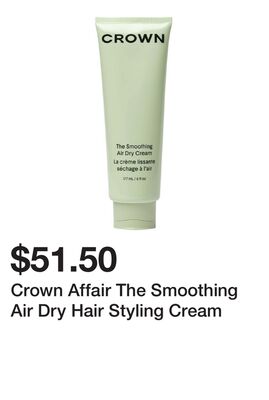 Crown Affair The Smoothing Air Dry Hair Styling Cream