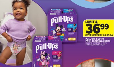 PULL-UPS ECONO PACK TRAINING PANTS, 66-104' S