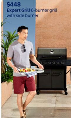 Expert Grill 6-burner grill with side burner
