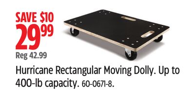 Hurricane Rectangular Moving Dolly