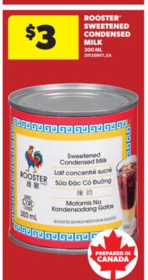 ROOSTER® SWEETENED CONDENSED MILK, 300 ML