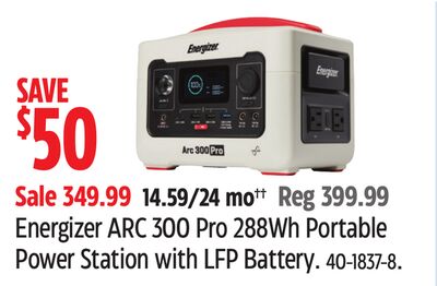 Energizer ARC 300 Pro 288Wh Portable Power Station with LFP Battery