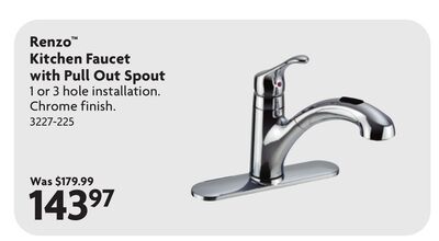 Renzo™ Kitchen Faucet with Pull Out Spout