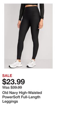 Old Navy High-Waisted PowerSoft Full-Length Leggings