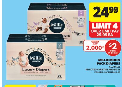 MILLIE MOON PACK DIAPERS