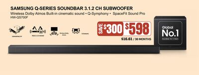 Samsung Q-Series Soundbar 3.1.2 CH Subwoofer
