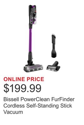 Bissell PowerClean FurFinder Cordless Self-Standing Stick Vacuum
