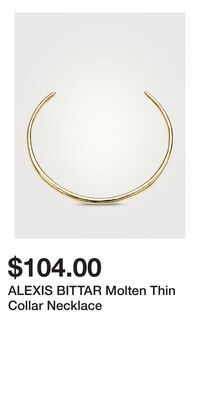 ALEXIS BITTAR Molten Thin Collar Necklace