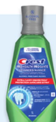 Crest Pro-Health mouthwash 1 L or Complete toothpaste 3-pack