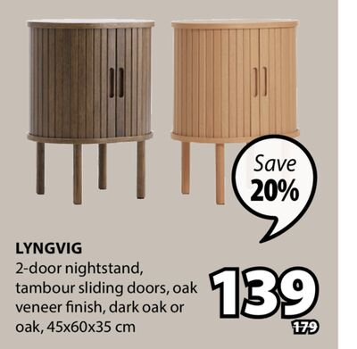 Lyngvig 2-door nightstand