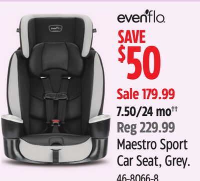 Evenflo Maestro Sport Car Seat, Grey