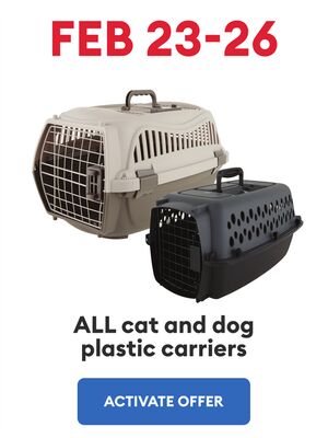 ALL cat and dog plastic carriers