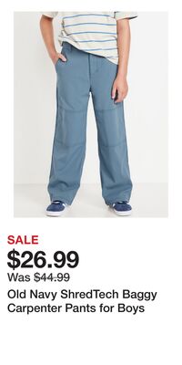 Old Navy ShredTech Baggy Carpenter Pants for Boys