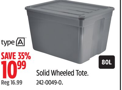 Solid Wheeled Tote typeA