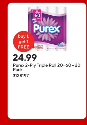 Purex 2-Ply Triple Roll 20=60 - 20 Pack