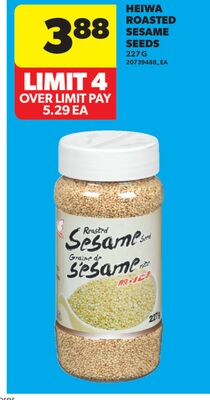 HEIWA ROASTED SESAME SEEDS, 227 G