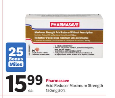 Pharmasave Acid Reducer Maximum Strength