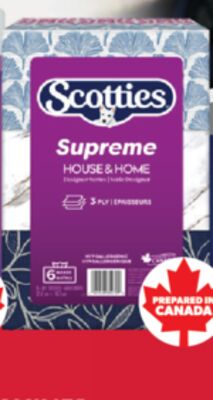 SCOTTIES FACIAL TISSUE, 6'S