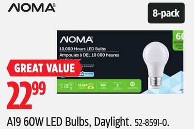 NOMA A19 60W LED Bulbs