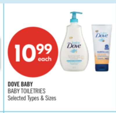DOVE BABY BABY TOILETRIES