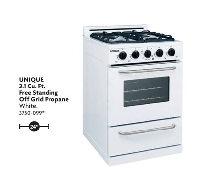 3.1 Cu. Ft. Free Standing Off Grid Propane