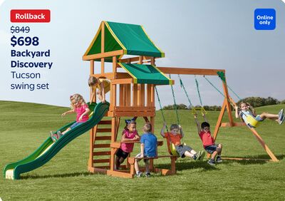 Backyard Discovery Tucson swing set