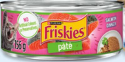 Friskies or Fancy Feast single can wet cat food