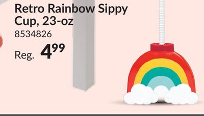 Retro Rainbow Sippy Cup 23 - oz