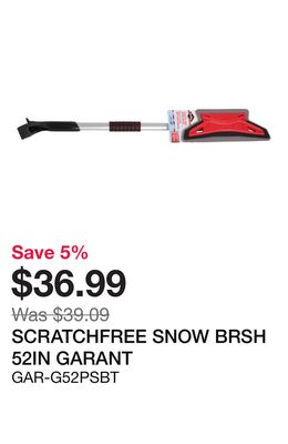 SCRATCHFREE SNOW BRSH 52IN