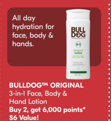 BULLDOG™ ORIGINAL 3-in-1 Face, Body & Hand Lotion