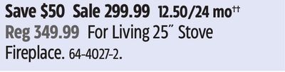 For Living 25˝ Stove Fireplace