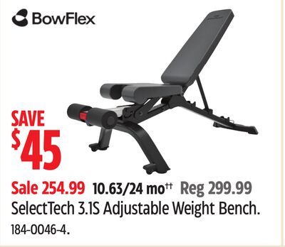 Bowflex SelectTech 3.1S Adjustable Weight Bench