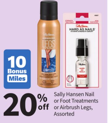 Sally Hansen Nail or Foot Treatments or Airbrush Legs