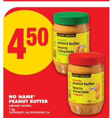 NO NAME® PEANUT BUTTER, 1 KG