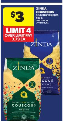 ZINDA COUSCOUS, 907 G