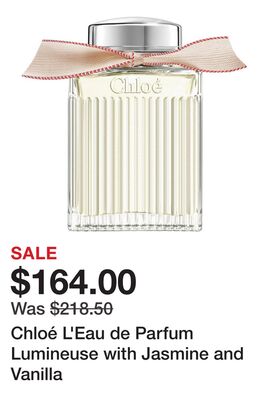 Chloé L'Eau de Parfum Lumineuse with Jasmine and Vanilla