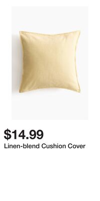 Linen-blend Cushion Cover