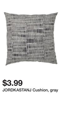 JORDKASTANJ Cushion, gray