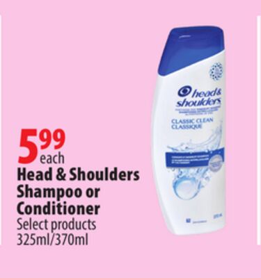 Head & Shoulders Shampoo or Conditioner