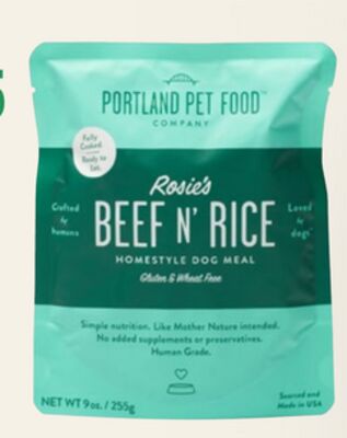 Portland Pet Food Company Rosie's Beef N' Rice Homestyle Dog Food