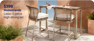 Hometrends Lasso 3-piece high dining set