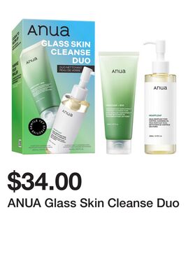 ANUA Glass Skin Cleanse Duo