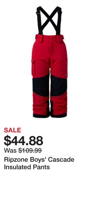 Ripzone Boys' Cascade Insulated Pants