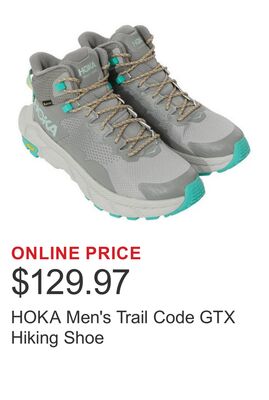 HOKA Men's Trail Code GTX Hiking Shoe