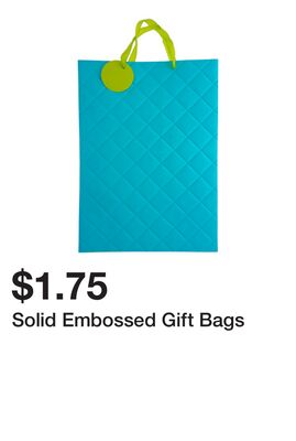 Solid Embossed Gift Bags
