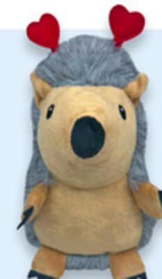 Valentine's Day hedgehog dog toy